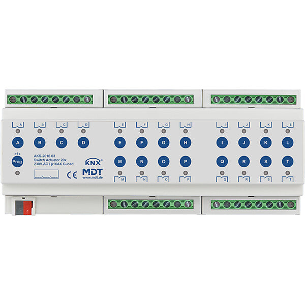 MDT technologies Schaltaktor 20-fach 12TE REG, 16A, 230VAC AKS-2016.03